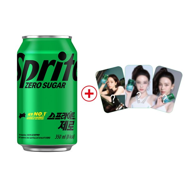 [코카콜라직영] 스프라이트 제로 350ml 24CAN + 카리나 포토카드 증정
