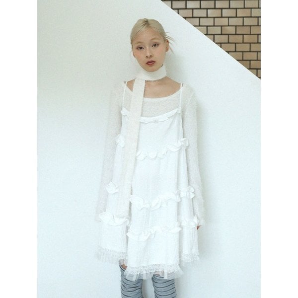 LACE YORU DRESS(WHITE)