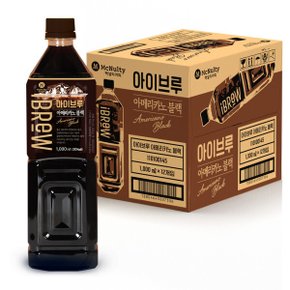 맥널티커피 아이브루 아메리카노 블랙 대용량 페트 1L X 12개