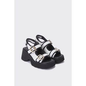 슈콤마보니 Bold buckle sandal(white)_DG2AM24002WHT