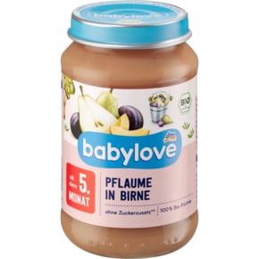 dm 베이비러브 babylove 과일 퓨레 자두 배 190g (5개월) (병)