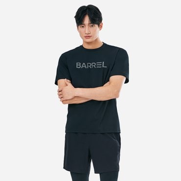 배럴 맨 에센셜 릴렉스핏 반팔 래쉬가드 블랙 (B5SMWRG103BLK)