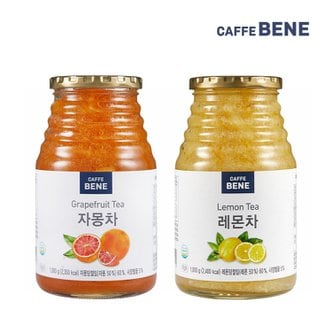 카페베네 자몽차 1kg+레몬차 1kg 과일청