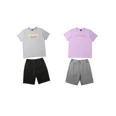 [22SS 키즈] POP 키즈 반팔 티셔츠&바지 SET, 한벌, 세트, 트레이닝복 / JUM22M81 (2COLOR)