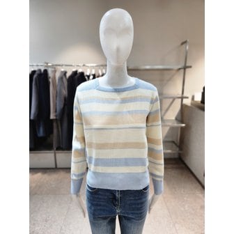 NICE CLAUP [여주점] [나이스클랍] 스퀘어넥 스트라이프 니트 A241PWK209