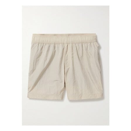 ONIA 오니아 스트레이트 미드 렝스 크링클 스윔 쇼츠 그레이 1647597323789629