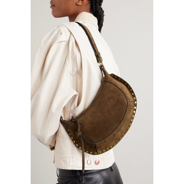 오스칸 문 스터드 스웨이드 숄더백 46376663162986534