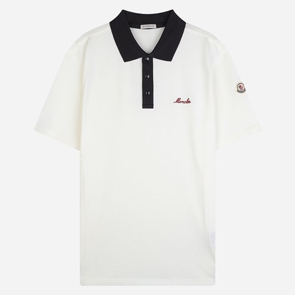 [시흥점] [몽클레어]6S 8A00003 89A16 034 남성 로고 피케 폴로 셔츠 화이트