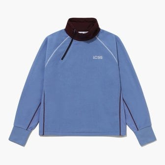 르꼬끄골프 [여주점] 여성 우븐 배색 하프 집업 방풍 플리스 GQ422LRLO2 LBLU