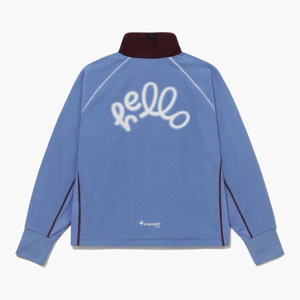 [여주점] 여성 우븐 배색 하프 집업 방풍 플리스 GQ422LRLO2 LBLU