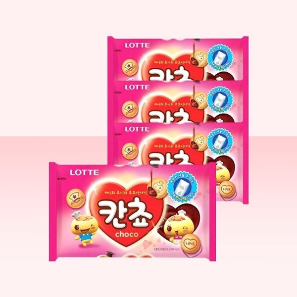 롯데제과 칸쵸 쵸코 파티팩 196g x 4개 / 대용량과자[무료배송] - SSG.COM