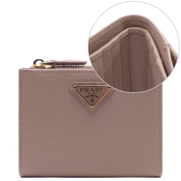 [부산점] [프라다] 26SS 여성 사피아노 삼각로고 반지갑 (1ML050 QHH F0236 26S)