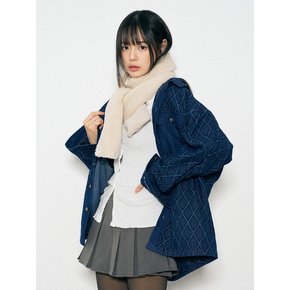 Vintage Washed diamant en denim Oversized Shirt S159