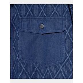 Vintage Washed diamant en denim Oversized Shirt S159