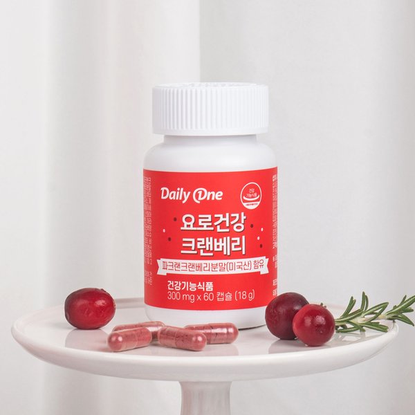 요로건강 크랜베리 300mg X 60캡슐 5통