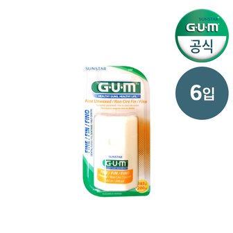 SUNSTAR GUM GUM 검 파인 언왁스 대용량 치실(183m) 540 6개입