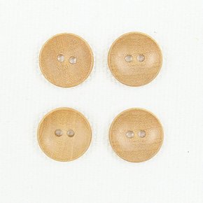 (1개) 오목 나무단추 15mm KW-008