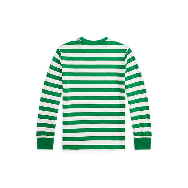 폴로 키즈 남아 8-18세 스트라이프 코튼 롱 슬리브 티(CWPOTSHY8021241300)