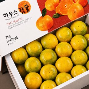 [바로배송] 서귀포 하례마을 하우스감귤 선물세트 2kg 로얄과