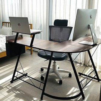 라꾸라꾸 책상 1100 L형 코너테이블 ㄱ자 컴퓨터 노트북 서재 선반책상