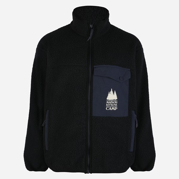 [시흥점] 5F PM02136WM2031 P199 캐주얼 플리스 자켓 블랙