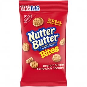 Nutter Butter너터버터  너터버터  Bites  피넛버터  샌드위치  쿠키  빅  백  85g