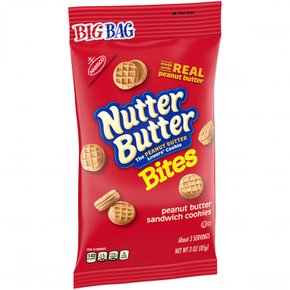 Nutter Butter너터버터  너터버터  Bites  피넛버터  샌드위치  쿠키  빅  백  85g