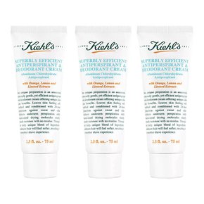 Kiehls 키엘 수퍼블리 이피션트 데오드란트 크림 75ml 3팩