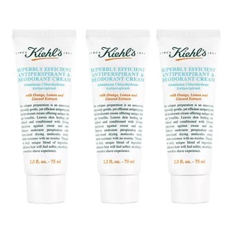  Kiehls 키엘 수퍼블리 이피션트 데오드란트 크림 75ml 3팩