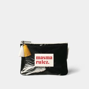 Basic pouch _ 글리터리 블랙