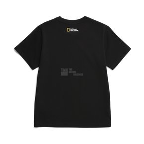 내셔널지오그래픽 키즈 K235UTS910 네오디 스몰로고 H/TEE CARBON BLACK