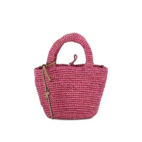 Summer Mini crossbody bag Cross body bag V 7.5 AMNATURAL RAFFIA AZALEA Fuchs