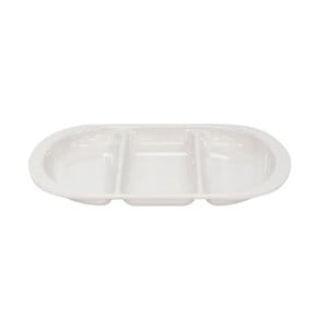 멜라민 3칸 나눔접시 넓은 반찬접시