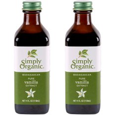  Simply Organic 심플리 오가닉 마다가스카르 바닐라 추출물 4oz(118ml) 2개