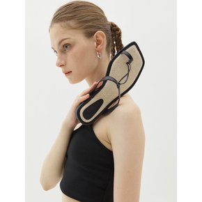 m2014 rattan T-strap fliflop 라탄 플리플랍 - black