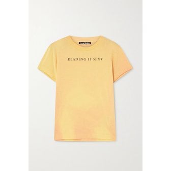 아크네스튜디오 프린트 코튼 저지 티셔츠 오렌지 1647597286238975