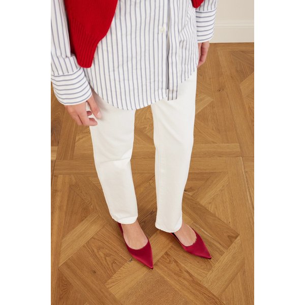 러브 새틴 플랫 슈즈 46376663162955374