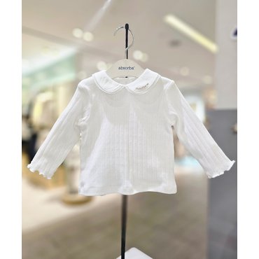 압소바 [압소바 뱀띠임신출산선물] 르팡 카라 티셔츠(A2123304)O/White(25년 봄 신상)