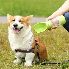 휴대용 강아지 산책 물통 고양이 간식 물병