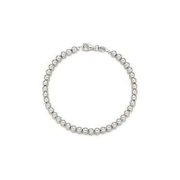 로이드 이태리체인 4mm 데일리 볼 실버 팔찌 LLBS23439S