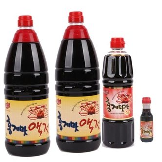 텐바이텐 홍일식품 액젓 홍게맛액젓 1.8L 2병+홍게맛장소스500ml 1병+홍게맛장