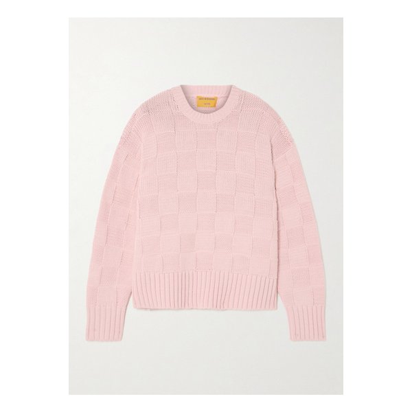 게스트인레지던스 체크 코튼 혼방 스웨터 베이비 핑크 1647597357371178