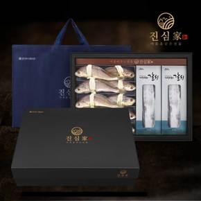 [명절 후 배송][진심家][냉동]영광법성포 굴비&제주 은갈치 혼합세트(굴비 10미(1.0kg,20cm내외)+대갈치 2미(600g))