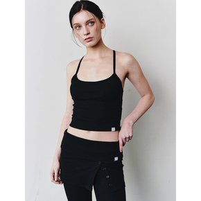 AS BASIC SLEEVELESS TOP [BLACK]