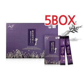 [혜인담]홍삼담은 구증구포 흑도라지청스틱 10g*30포 5BOX