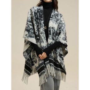 에스닉 수채화패턴 수술 숄 M2412AC601D_P411920084