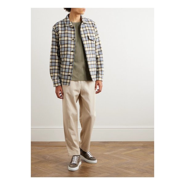 가먼트 다이 코튼 저지 티셔츠 그린 1647597318722474