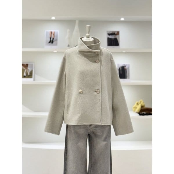 [여주점] 여성 하이넥 하프 코트 (L254MSH502)