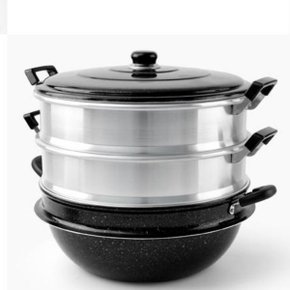 대형 3단 찜솥 찜기냄비 만두찜통 찜냄비 찜기 42cm