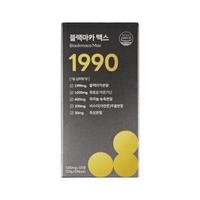 블랙마카 맥스 1990 야관문, 흑마늘, 아연 함유 1,000mg x 120정 6박스